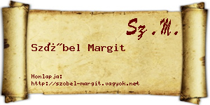 Szóbel Margit névjegykártya